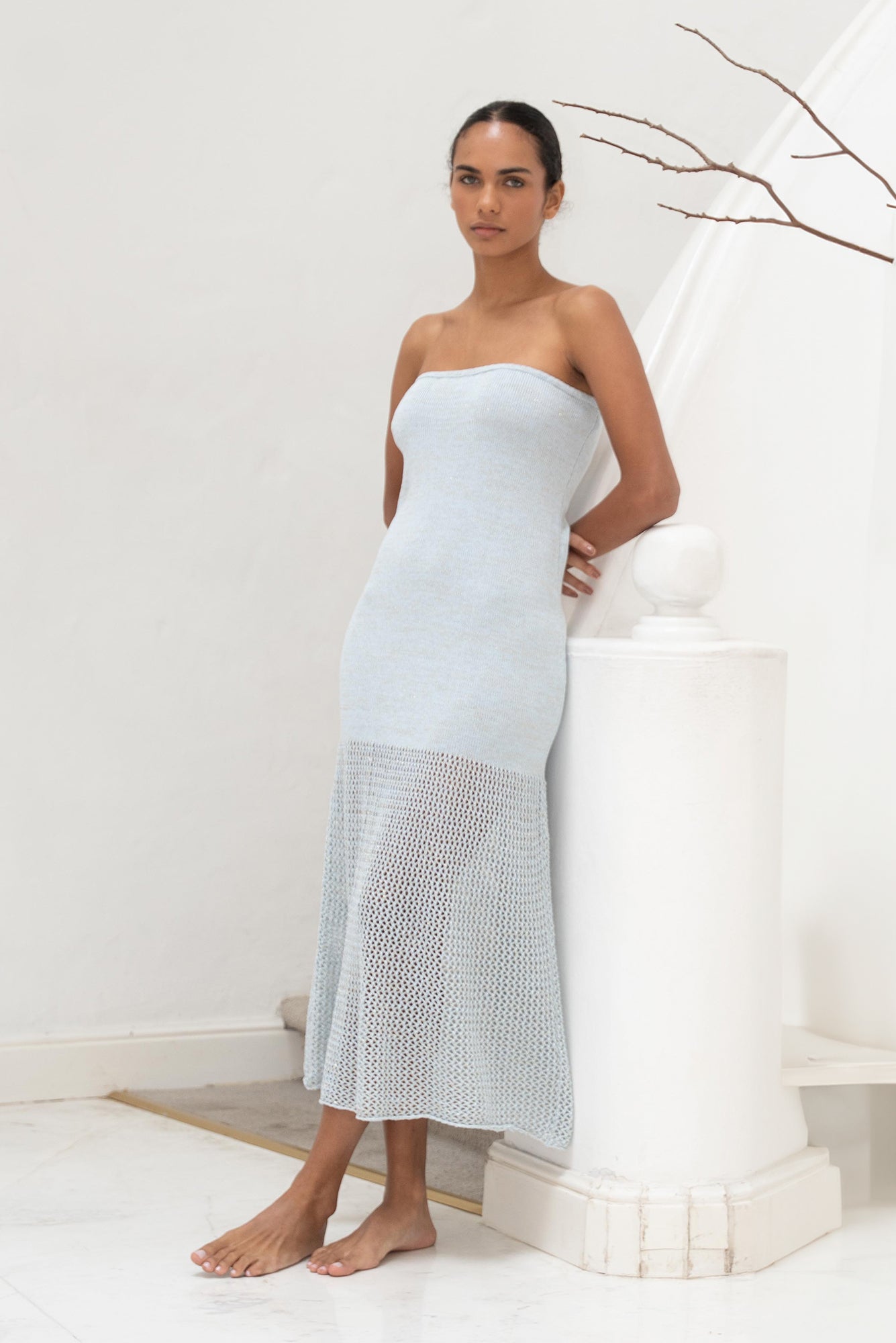 Coco Dress - Blueberry Milk