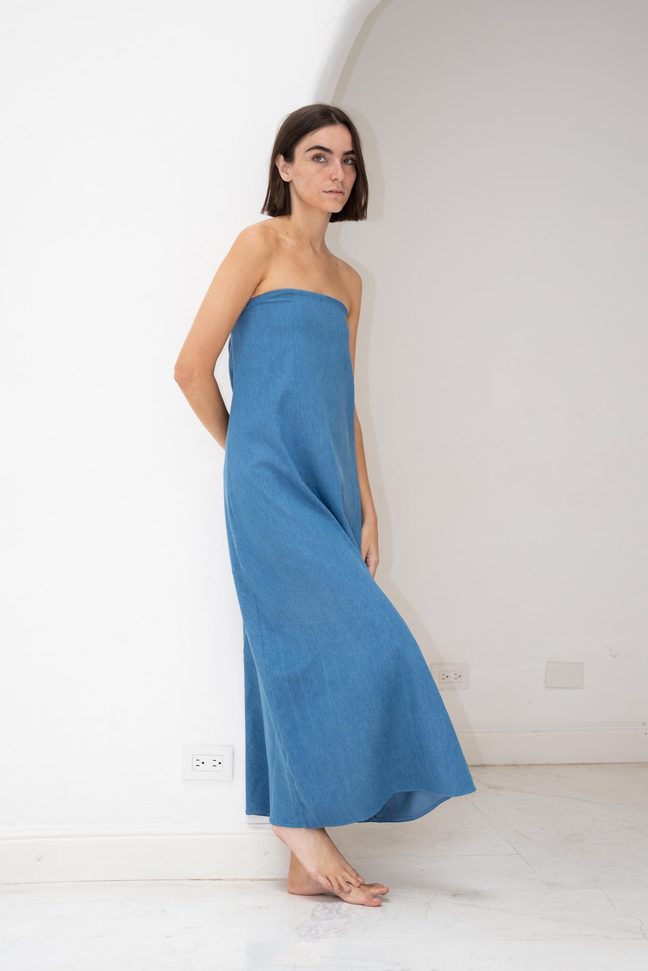 Chai Latte Dress - Denim