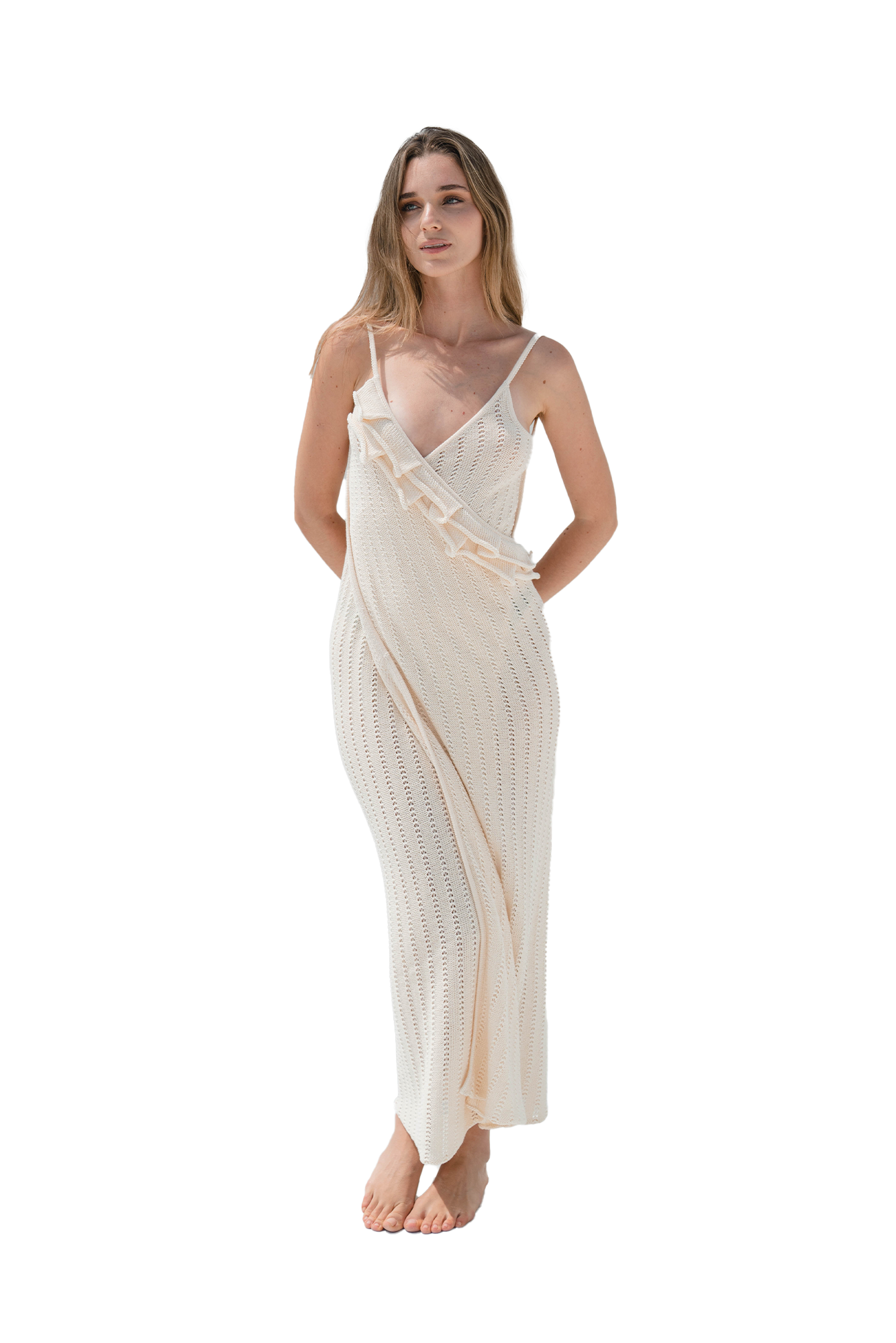 Onde Di Mare Wrap Cover Up - Avorio